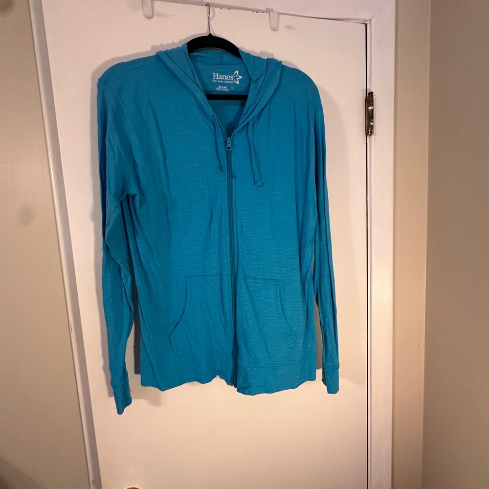 Hanes Light Blue Comfort Hoodie